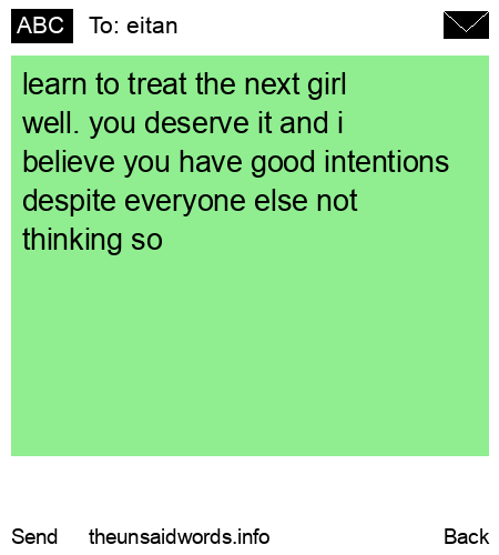 unsent message to eitan