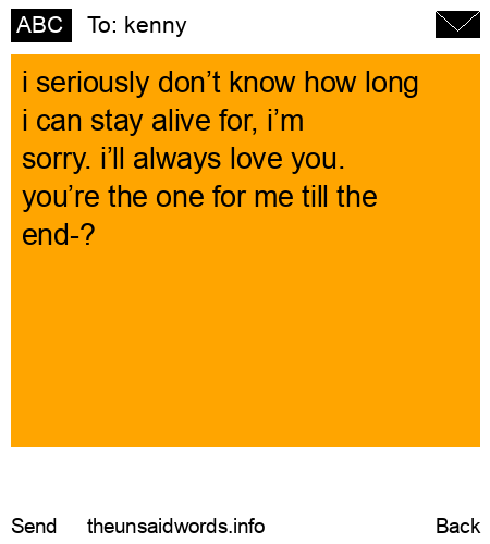 unsent message to kenny