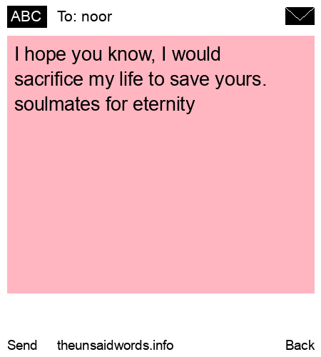 unsent message to noor