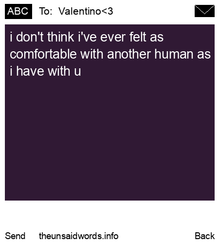 unsent message to  Valentino<3