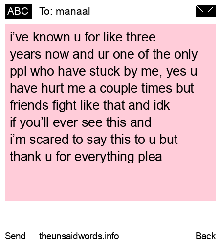 unsent message to manaal