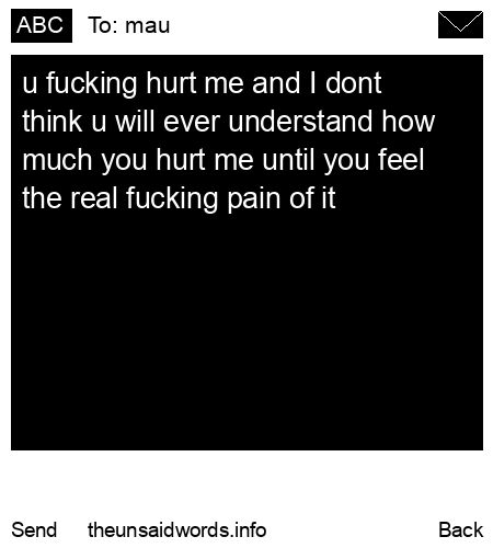 unsent message to mau