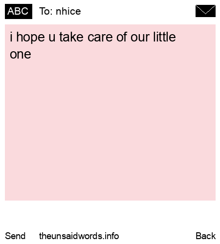 unsent message to nhice