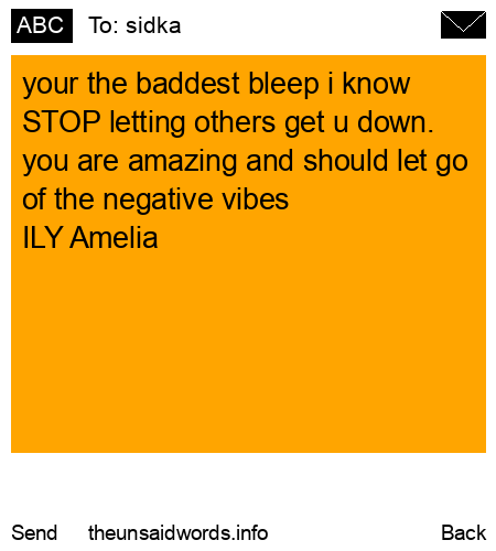 unsent message to sidka