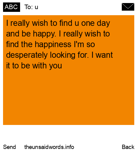 unsent message to u