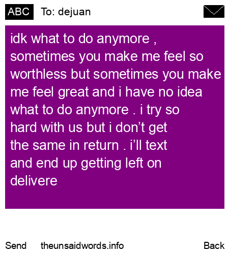 unsent message to dejuan