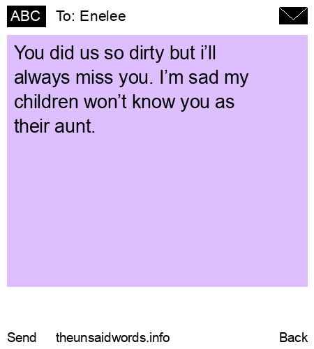 unsent message to Enelee