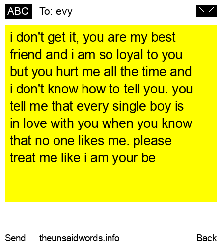 unsent message to evy