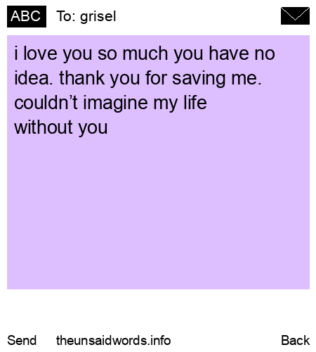 unsent message to grisel