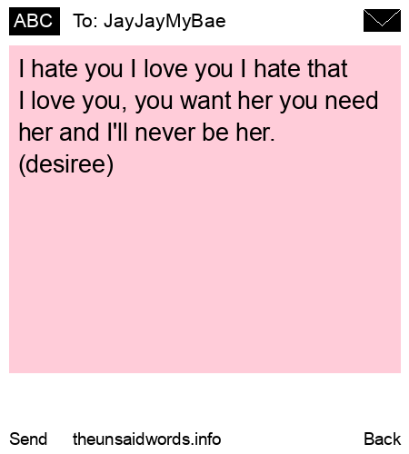 unsent message to JayJayMyBae