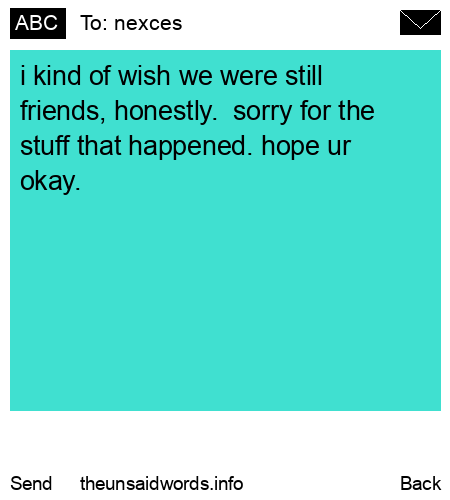 unsent message to nexces