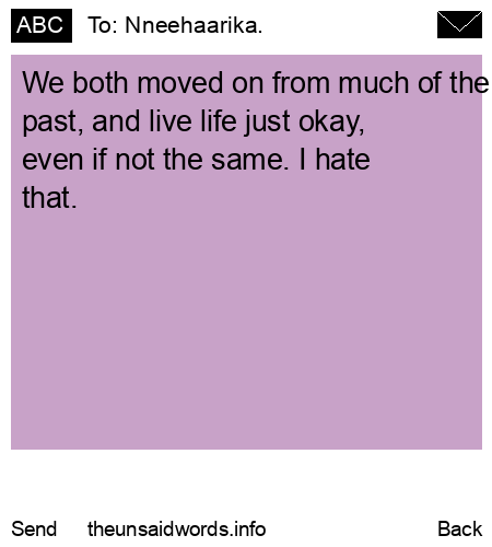 unsent message to Nneehaarika.