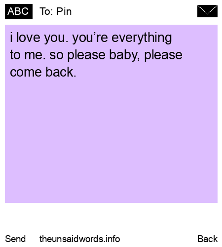 unsent message to Pin