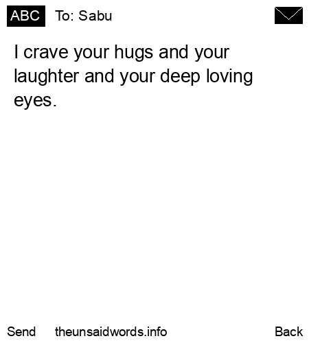unsent message to Sabu