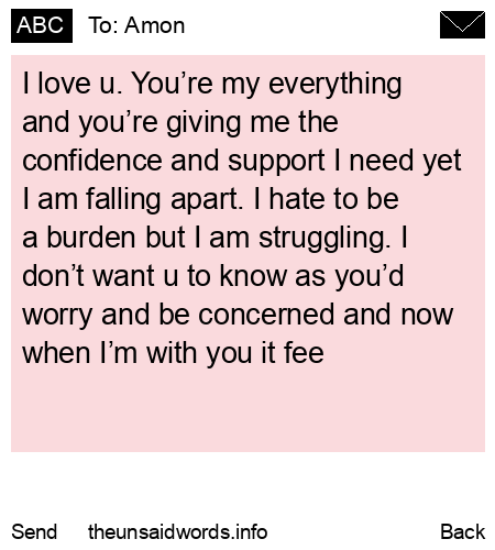 unsent message to Amon