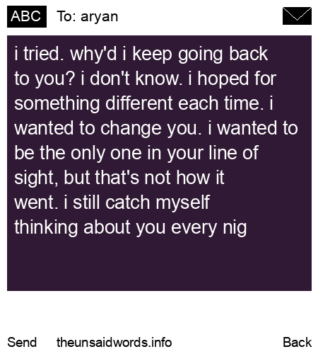unsent message to aryan