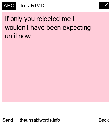 unsent message to JRIMD
