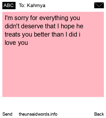 unsent message to Kahmya 