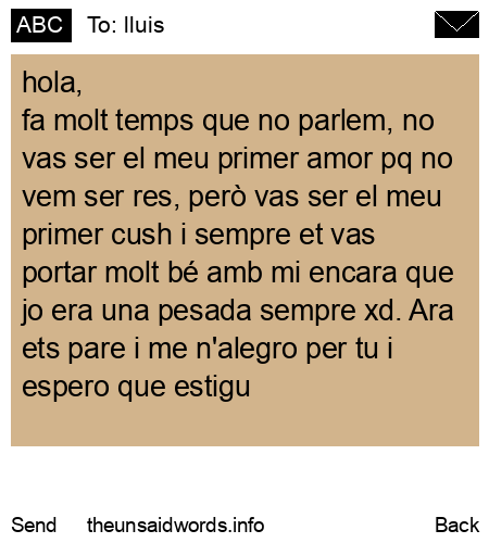 unsent message to lluis