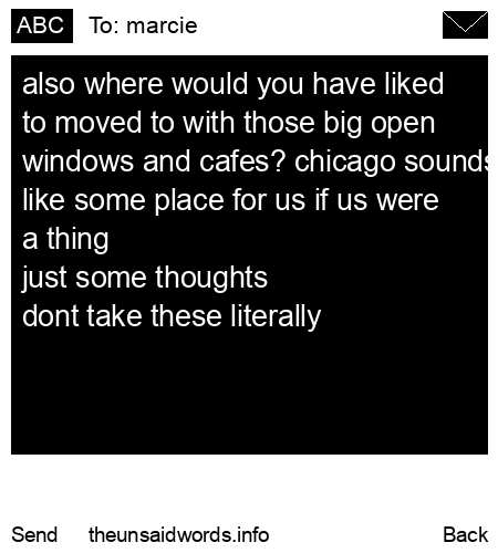 unsent message to marcie