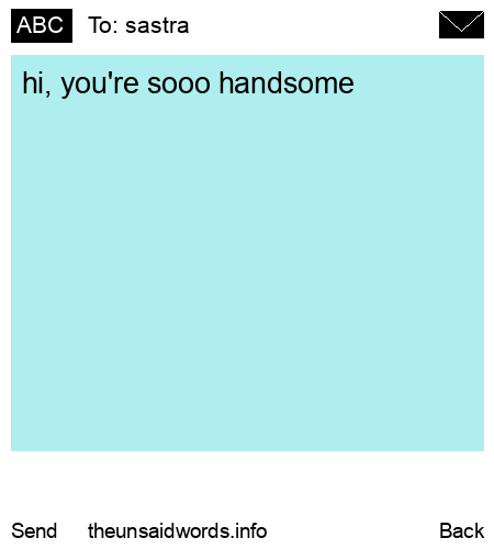 unsent message to sastra