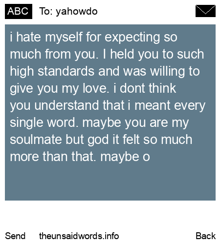 unsent message to yahowdo