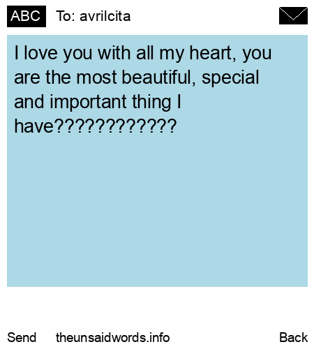 unsent message to avrilcita