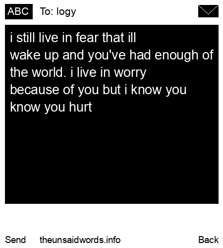 unsent message to logy