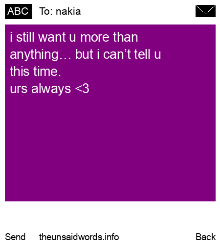 unsent message to nakia