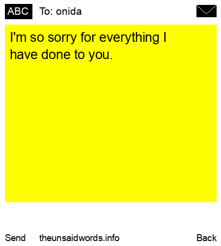 unsent message to onida