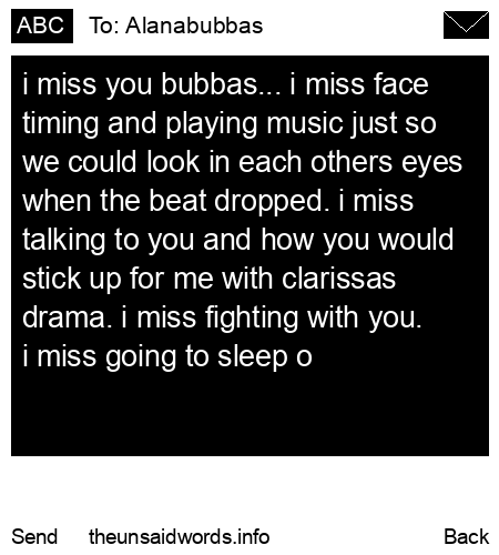 unsent message to Alanabubbas
