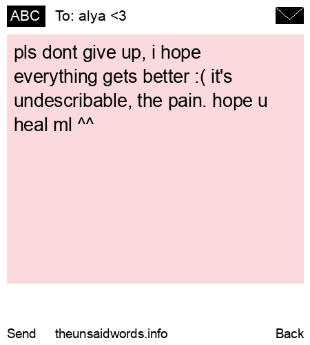 unsent message to alya <3
