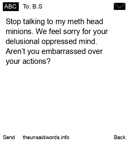 unsent message to B.S