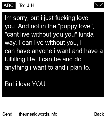unsent message to J.H
