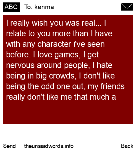 unsent message to kenma