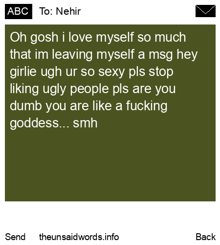 unsent message to Nehir