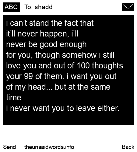 unsent message to shadd
