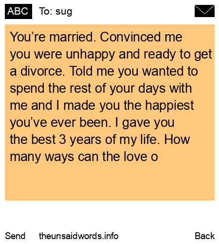 unsent message to sug