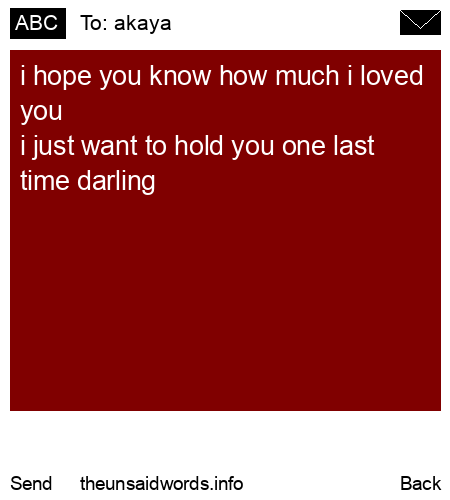 unsent message to akaya