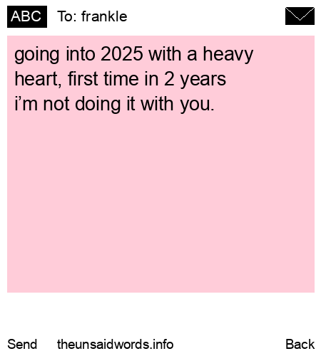 unsent message to frankle