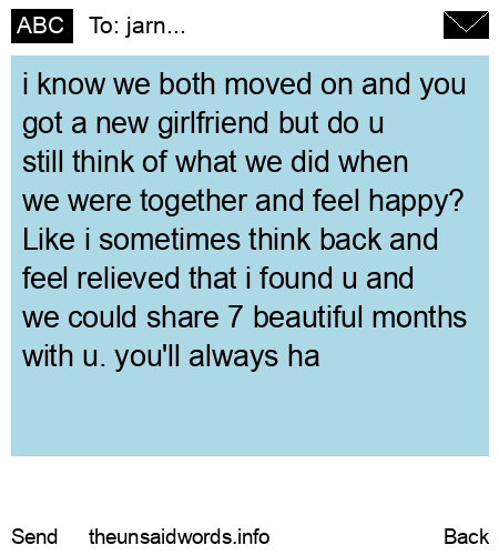 unsent message to jarn...