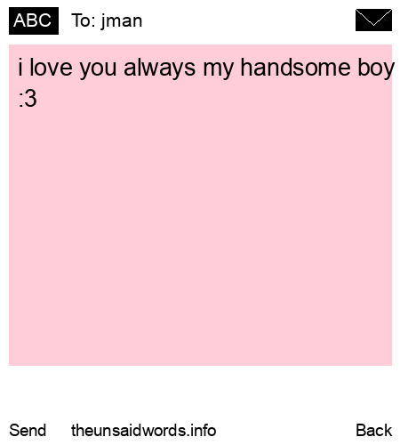unsent message to jman