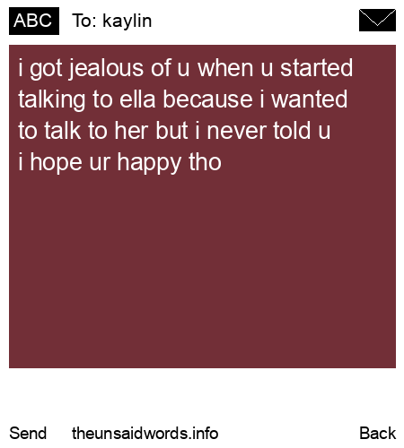unsent message to kaylin