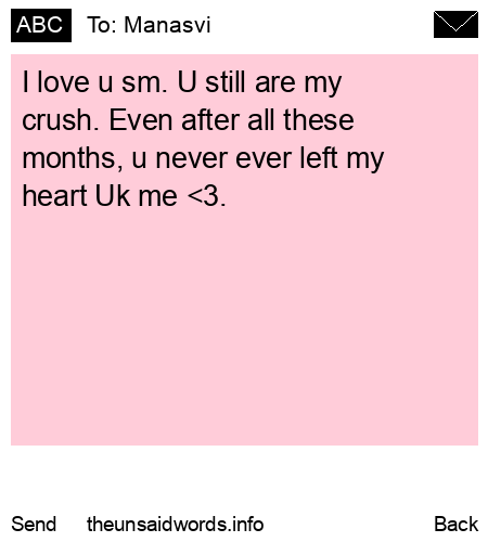 unsent message to Manasvi