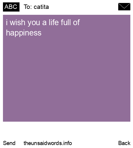 unsent message to catita
