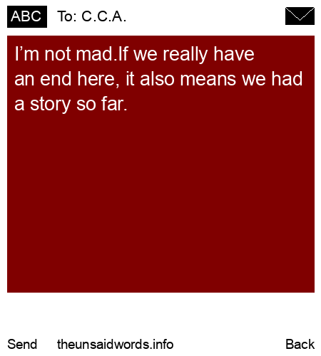unsent message to C.C.A. 