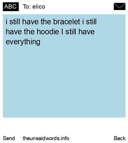 unsent message to elico
