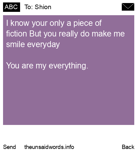 unsent message to Shion