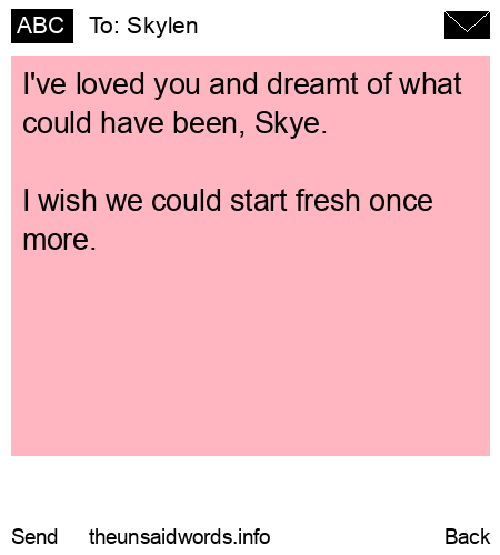 unsent message to Skylen