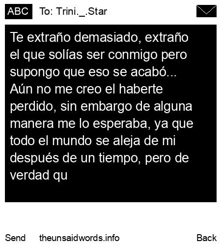 unsent message to Trini._.Star